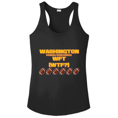 Washington Football Team Est 1932 WFT WTF? Ladies PosiCharge Competitor Racerback Tank