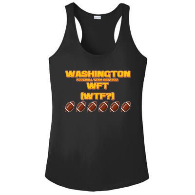 Washington Football Team Est 1932 WFT WTF? Ladies PosiCharge Competitor Racerback Tank