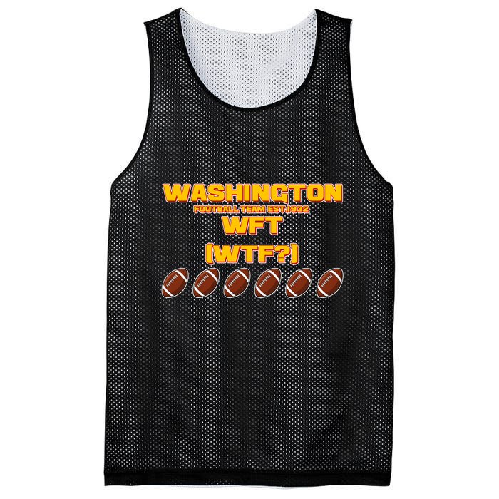 Washington Football Team Est 1932 WFT WTF? Mesh Reversible Basketball Jersey Tank
