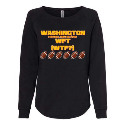 Washington Football Team Est 1932 WFT WTF? Womens California Wash Sweatshirt