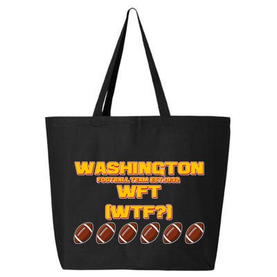 Washington Football Team Est 1932 WFT WTF? 25L Jumbo Tote