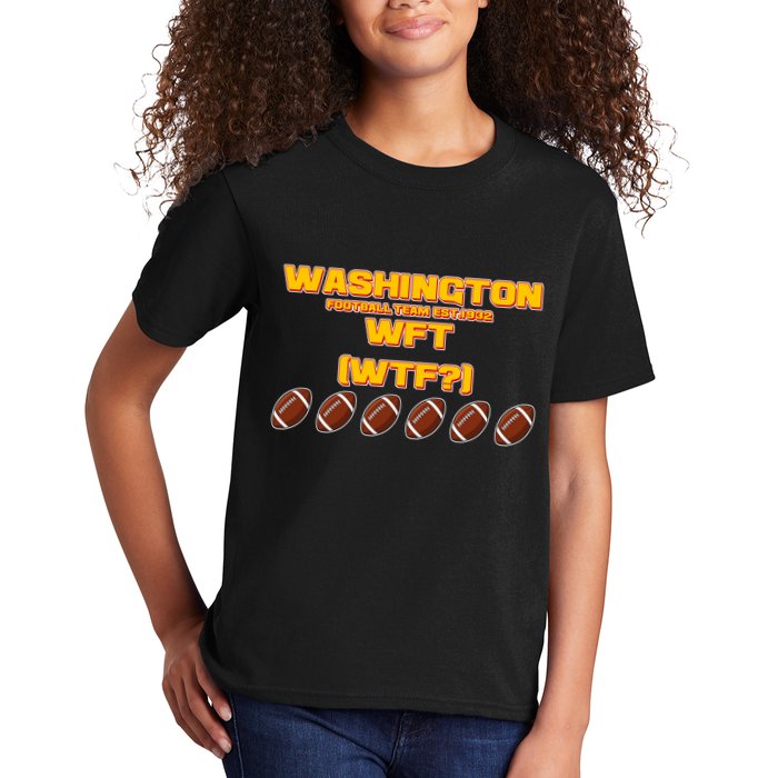Washington Football Team Est 1932 WFT WTF? Kids T-Shirt