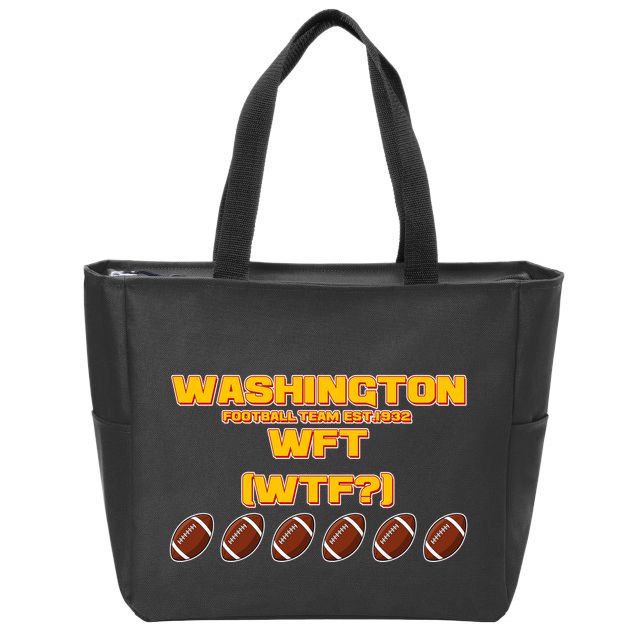 Washington Football Team Est 1932 WFT WTF? Zip Tote Bag