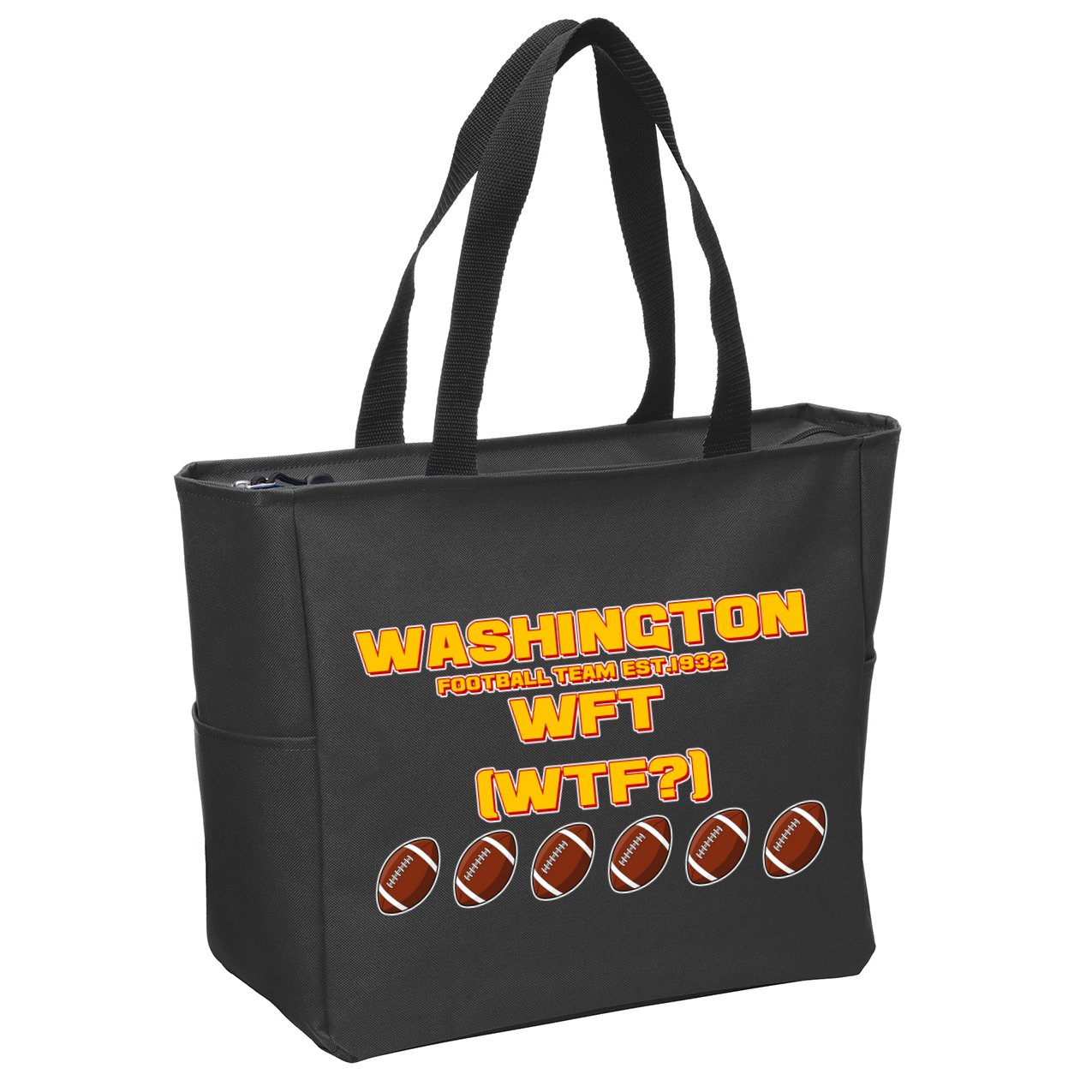 Washington Football Team Est 1932 WFT WTF? Zip Tote Bag