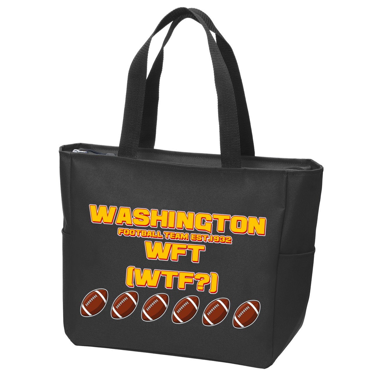 Washington Football Team Est 1932 WFT WTF? Zip Tote Bag