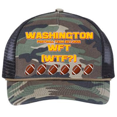 Washington Football Team Est 1932 WFT WTF? Retro Rope Trucker Hat Cap