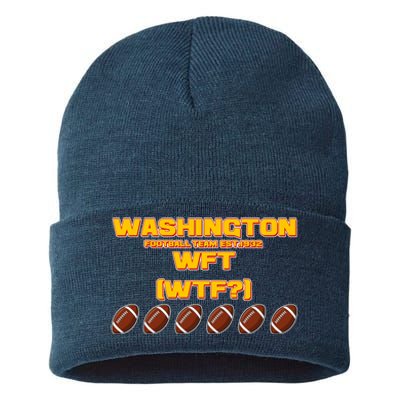 Washington Football Team Est 1932 WFT WTF? Sustainable Knit Beanie