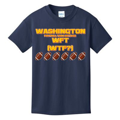 Washington Football Team Est 1932 WFT WTF? Kids T-Shirt