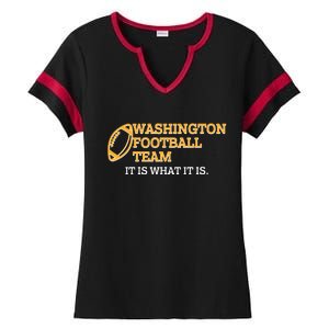 Washington Football Team It Is What It Is Ladies Halftime Notch Neck Tee