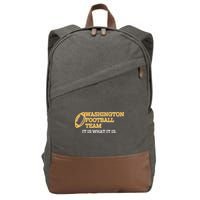Washington Football Team It Is What It Is Cotton Canvas Backpack