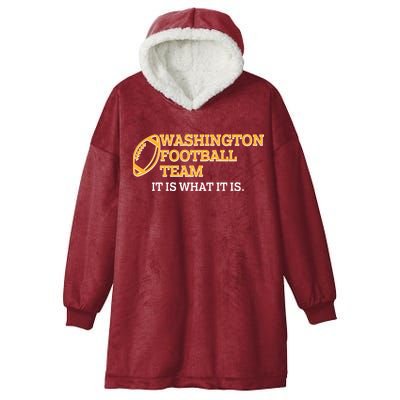 Washington Football Team It Is What It Is Hooded Wearable Blanket