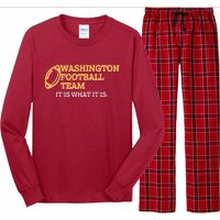 Washington Football Team It Is What It Is Long Sleeve Pajama Set