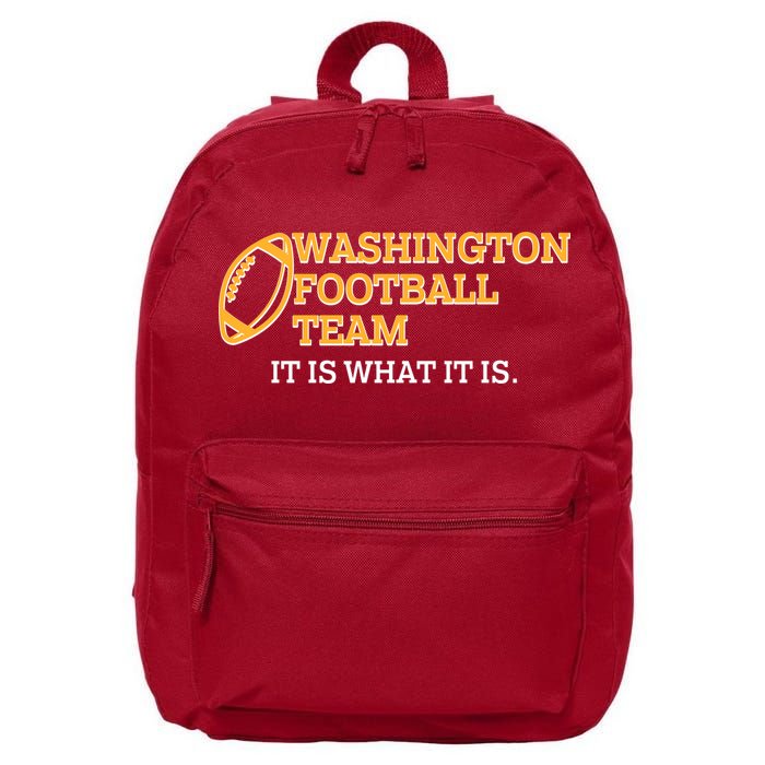 Washington Football Team It Is What It Is 16 in Basic Backpack