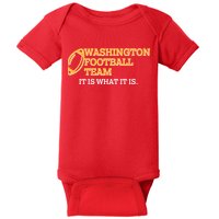 Washington Football Team It Is What It Is Baby Bodysuit