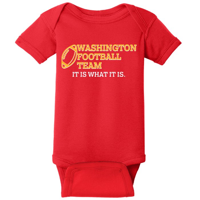 Washington Football Team It Is What It Is Baby Bodysuit