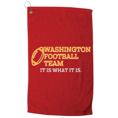 Washington Football Team It Is What It Is Platinum Collection Golf Towel