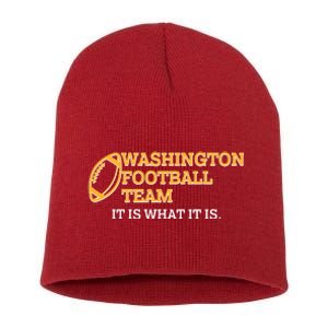 Washington Football Team It Is What It Is Short Acrylic Beanie