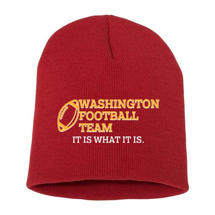 Washington Football Team It Is What It Is Short Acrylic Beanie