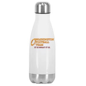 Washington Football Team It Is What It Is Stainless Steel Insulated Water Bottle