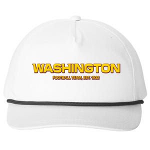 Washington Football Team Logo Snapback Five-Panel Rope Hat