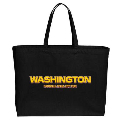 Washington Football Team Logo Cotton Canvas Jumbo Tote