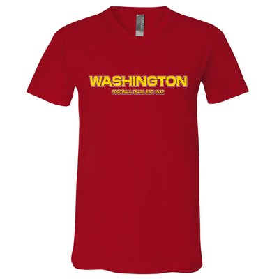 Washington Football Team Logo V-Neck T-Shirt