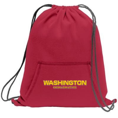 Washington Football Team Logo Sweatshirt Cinch Pack Bag