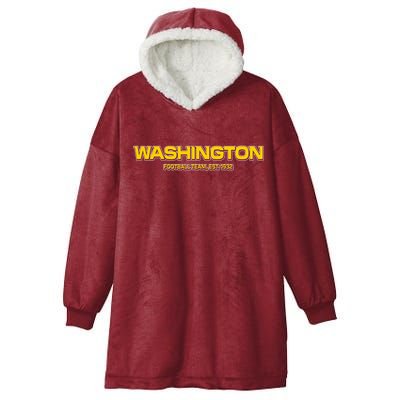 Washington Football Team Logo Hooded Wearable Blanket