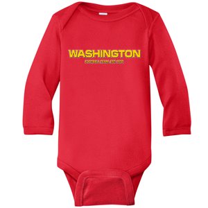 Washington Football Team Logo Baby Long Sleeve Bodysuit