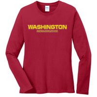 Washington Football Team Logo Ladies Long Sleeve Shirt