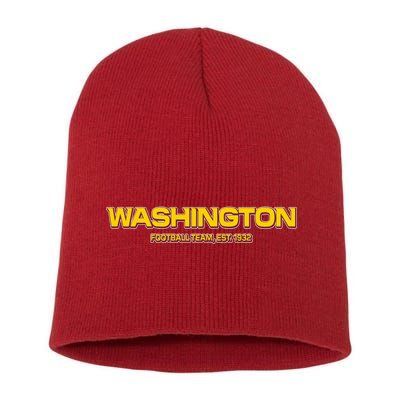 Washington Football Team Logo Short Acrylic Beanie