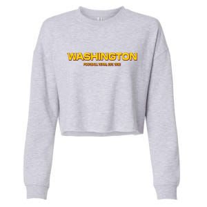 Washington Football Team Logo Cropped Pullover Crew