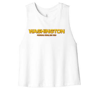 Washington Football Team Logo Women's Racerback Cropped Tank