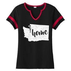 Washington Home State Ladies Halftime Notch Neck Tee