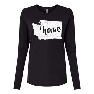 Washington Home State Womens Cotton Relaxed Long Sleeve T-Shirt