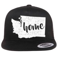 Washington Home State Flat Bill Trucker Hat