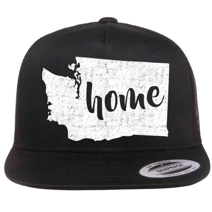 Washington Home State Flat Bill Trucker Hat