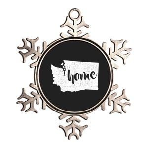 Washington Home State Metallic Star Ornament