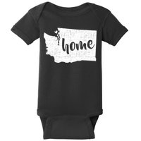 Washington Home State Baby Bodysuit