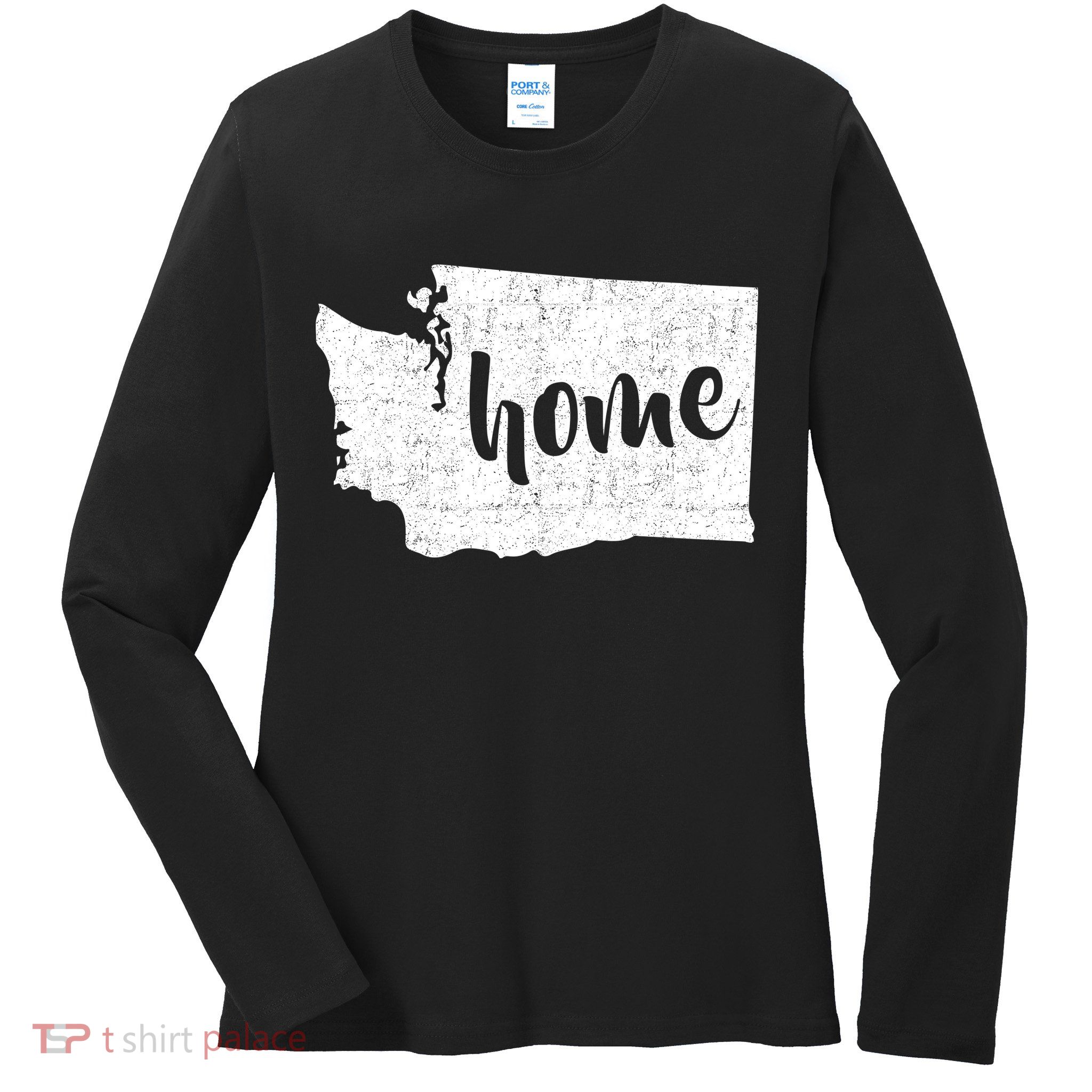 Washington Home State Ladies Long Sleeve Shirt