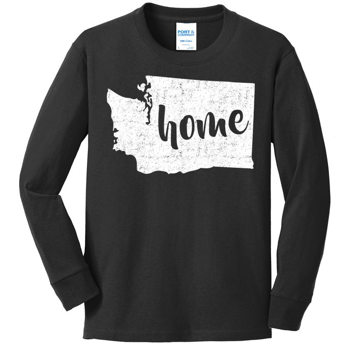 Washington Home State Kids Long Sleeve Shirt