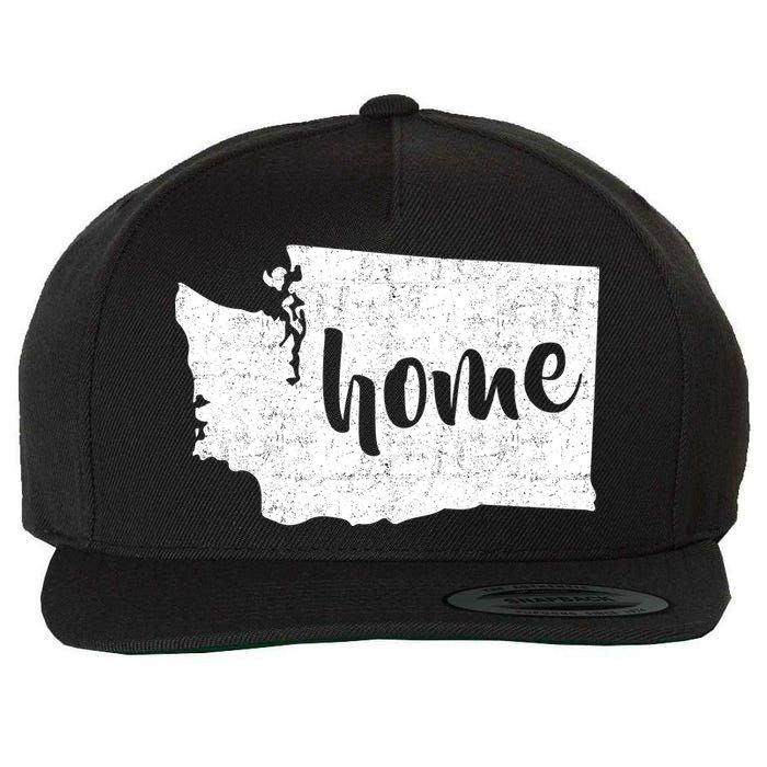 Washington Home State Wool Snapback Cap