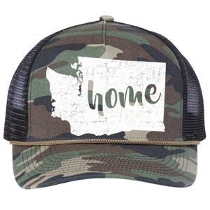 Washington Home State Retro Rope Trucker Hat Cap