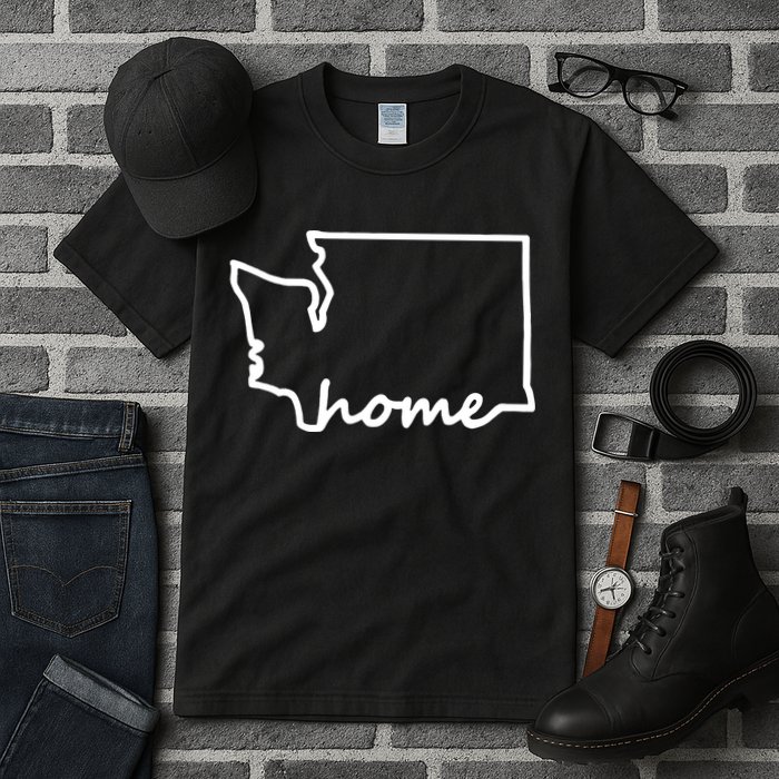 Washington Home State Map Tall T-Shirt