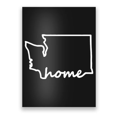Washington Home State Map Poster