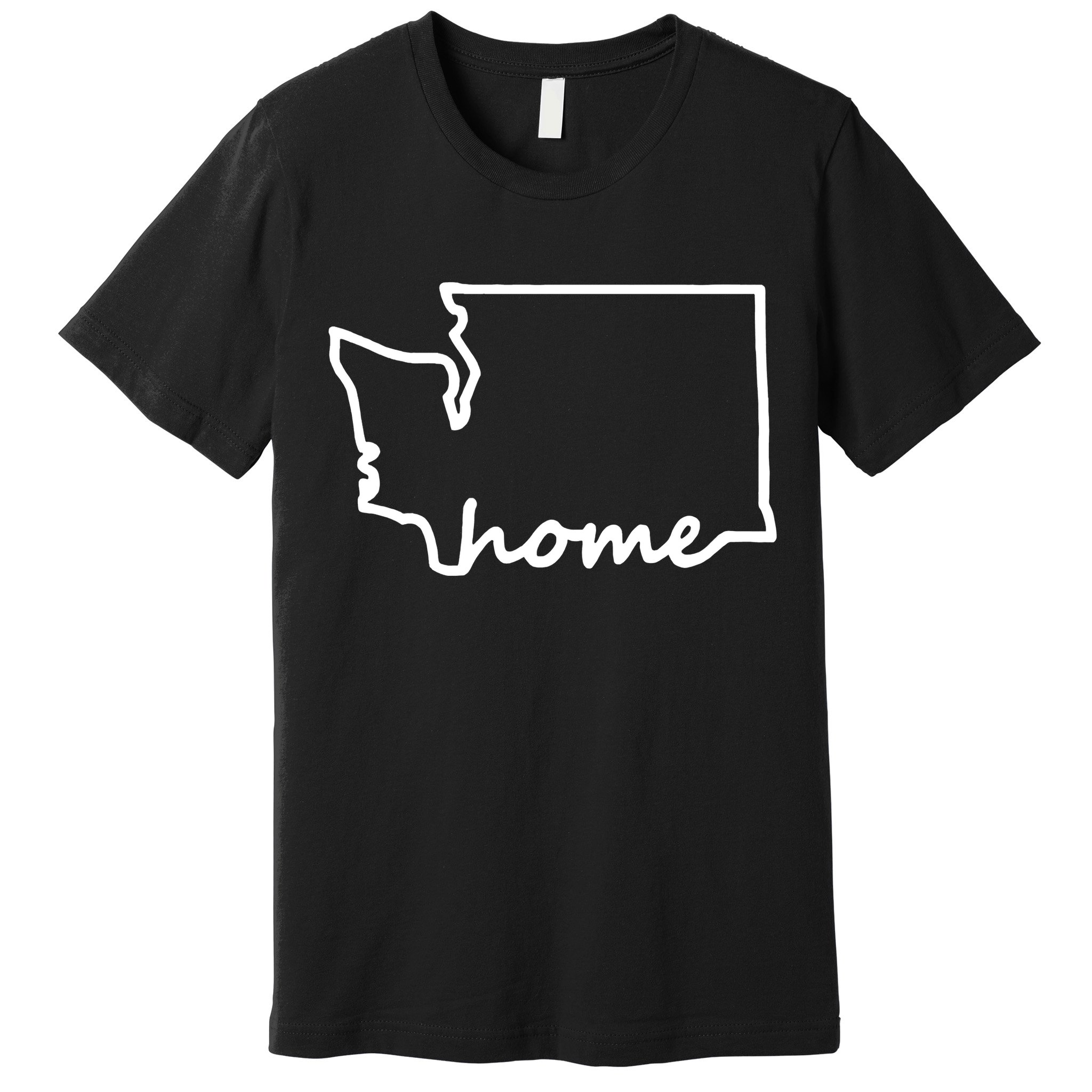 Washington Home State Map Premium T-Shirt