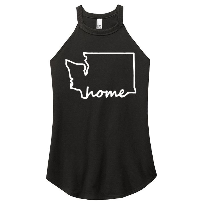 Washington Home State Map Women's Perfect Tri Rocker Tank