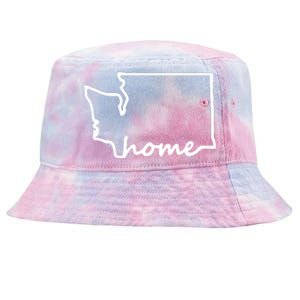 Washington Home State Map Tie-Dyed Bucket Hat