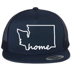 Washington Home State Map Flat Bill Trucker Hat