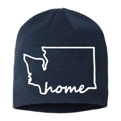 Washington Home State Map Sustainable Beanie